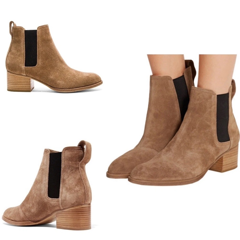 EXCELLENT rag & bone New York Walker Tan Suede Booties Size 6.5 $595 RETAIL! - Picture 2 of 10